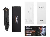 Нож складной Ruike P831S-SB, сталь 14C28N, рукоять сталь, черный
