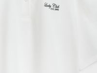 Поло оверсайз для девочек, Белый