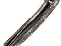 Складной нож We Knife Quinseris, сталь M390, рукоять титан/карбон