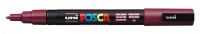 Маркер UNI "POSCA" PC-3M, 0,9-1,3 мм, наконечник пулевидный, №60 цвет красное вино