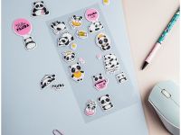 Наклейки объемные MESHU "Hello panda", 10*24см, 21 наклейка