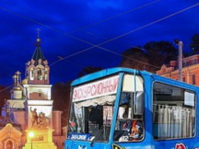 Экскурсионный трамвай-кафе