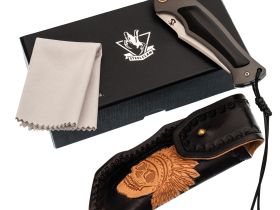 Складной нож Steelclaw Алыча, сталь ламинат SKD-11, рукоять алюминий/рог