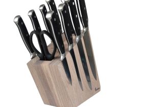 Подставка для ножей магнитная комбинированная Woodinhome KS016SOW, дуб