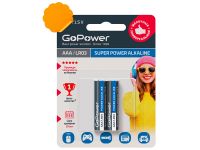 19862 Батарейки GoPower LR03 AAA, 2 шт.