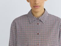 Рубашка в клетку виши, Бежевый