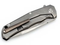 Нож складной LionSteel T.R.E. Bronze Titanium, сталь M390, рукоять титан