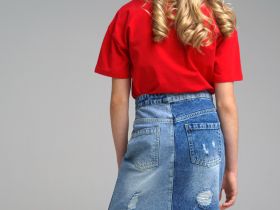 Юбка джинсовая