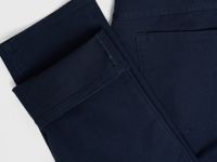 Брюки «5 карманов» Slim из твила, Синий