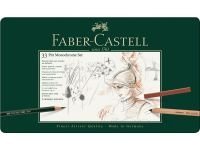 Набор специальный с карандашами Faber-castell "PITT Monochrome" 33 предмета, в металле