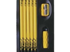 Набор чернографитных карандашей Acmeliae "For exam" 10 шт, 2B, с держателем-ластиком и точилкой