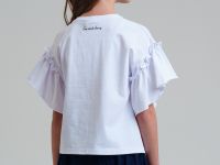 Фуфайка трикотажная для девочек (футболка)