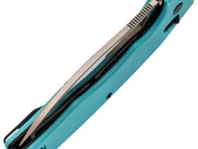 Складной нож Obertech ns-01 Drop point satin, сталь VG-10, рукоять G10, тиффани