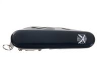 Нож перочинный Stinger 90 мм, 11 функций, черный, в блистере