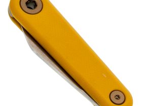 Складной нож Sanrenmu 325S-GY2, сталь 12C27, рукоять G10, желтый