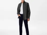 Мужская хлопковая рубашка Lacoste стандартного кроя