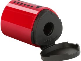 Точилка пластиковая Faber-castell "Grip 2001 Mini" 1 отверстие, контейнер, красная/синяя