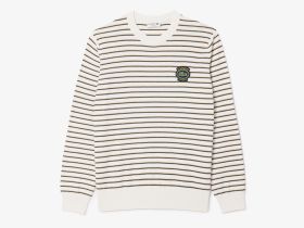 Хлопковый свитер Lacoste с круглым вырезом