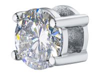 Классическая подвеска из белого золота с бриллиантом э4001пд02121100