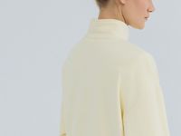 Толстовка с воротником-стойкой на молнии, Желтый