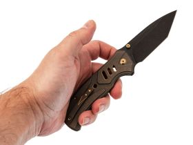 Складной нож WE Knife Zentron, сталь M390, рукоять титан