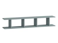 Полка Брилл 134x24 Серо-зеленый