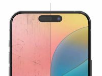 Защитное стекло uBear Extreme Nano Shield для Apple iPhone 16 с чёрной рамкой