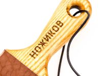 Доска с рукоятью для правки ножей, толщина кожи 2 мм