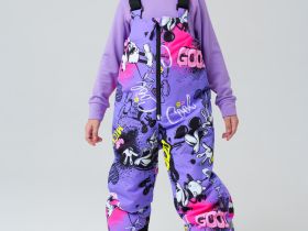 Комплект текстильный с полиуретановым покрытием для девочек: куртка, полукомбинезон