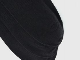 Короткие носки для фитнеса, 3 пары, Черный