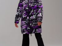 Пальто текстильное с полиуретановым покрытием для девочек