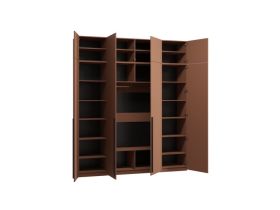 Распашной шкаф Кимбол 4.1-240x280 Терракотовый