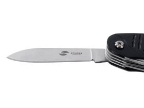 Нож перочинный Stinger 96 мм, 15 функций, черный, в блистере