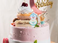 Свеча для торта с держателем MESHU "Цифра 8", 8,5 см, блистер