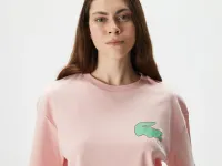 Женская хлопковая футболка Lacoste
