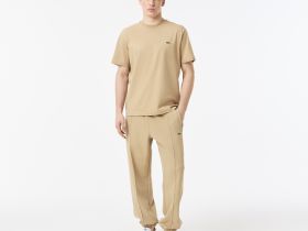 Мужская хлопковая футболка Lacoste с коротким рукавом