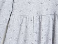 Трикотажное платье c принтом для девочек, Серый