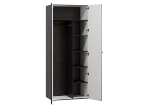 Распашной шкаф Монсон 2-90x222 Графитовый