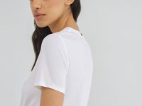 Футболка с драпировкой, Белый