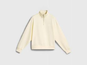 Толстовка с воротником-стойкой на молнии, Желтый