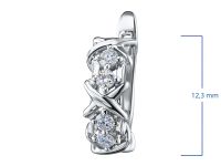 Серьги из серебра э0612сг04201504