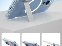 Чехол-накладка Wiwu Aurora Series Magsafe для Apple iPhone 14 Pro пластиковый с подставкой (прозрачный)