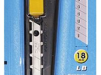 Нож OLFA с выдвижным лезвием 18 мм металлический, автофиксатор