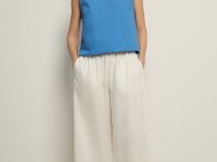 Блузка без рукавов из хлопка