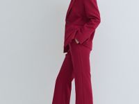 Расклёшенные брюки, Красный