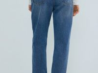 Джинсы Mom fit с высокой посадкой, Синий