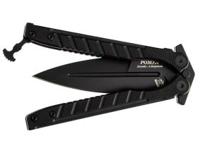 Нож-бабочка (балисонг) Ромул Black, сталь AUS-8, рукоять G10