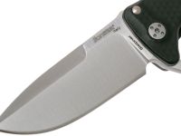 Нож складной LionSteel SR22A BS Mini, сталь Uddeholm Sleipner® Satin Finish, рукоять алюминий (Solid®), чёрный