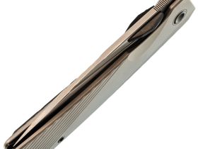 Складной нож TuoTown Themis Stonewash, сталь T14N, рукоять Grey Ti