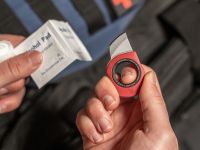 Нож с фиксированным клинком SOG Rapid Edge, нержавеющая сталь, рукоять термопластик GRN, красный